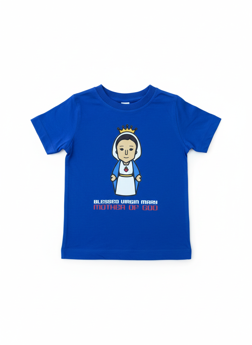 Mama Mary - Kid's Tee Blue