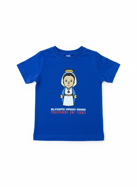 Mama Mary - Kid's Tee Blue